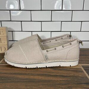Skechers BOBS Chill Flex Hot 2 Trot Womens Size 10 Shoes Natural Alpargata Flat